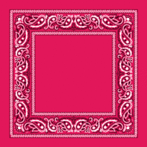 HOT PINK Open Center Paisley BANDANA Head Face Wrap Mask Neck Scarf Cove... - £6.28 GBP