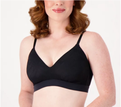 All Worthy Brushed Micro and Lace Bralette (Black, X-Large) A511025 - £12.25 GBP