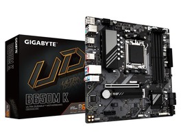 GIGABYTE B650M K AM5 LGA 1718 AMD B650 M-ATX Motherboard, DDR5, 2x PCIe ... - £156.20 GBP