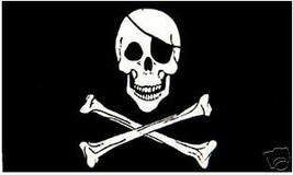 Pirates Caribb EAN Skull Cross Bones Jolly Roger Pirate Polyester Flag 3 X 5 Feet - £7.52 GBP