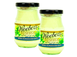 Woeber&#39;s Reserve Smoky Horseradish Sauce, 2-Pack 4.25 oz. Jars - £15.47 GBP