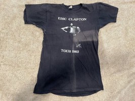 Vintage 1983 Eric Clapton American Tour Concert Merch Men’s T-Shirt Size... - $79.19