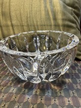 Reed &amp; Barton Heavy Equinox Bowl Lead Crystal Made In Czech Republic 7&quot; - $48.51