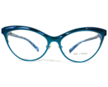 Alain Mikli Eyeglasses Frames A03072 003 Blue Horn Cat Eye Oversized 54-... - $205.48