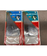Vintage NOS Kmart Automotive Splash Guards Set 4 Mud Flaps Stainless Ste... - €125,90 EUR