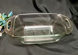 1017 Antique Anchor Hocking 1960s Glass Loaf Pan - $20.00