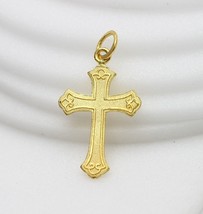 22k 22kt gold cross pendant handmade #AG2 - £197.96 GBP