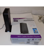 Netgear C3000-100NAS N300 8x4 DOCSIS 3.0 WiFi Cable Modem Router - £17.70 GBP