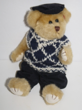 Ty Attic Treasures Mulligan Bear 9" Plush Golf Sweater Hat Soft Toy Stuffed 2000 - $10.70