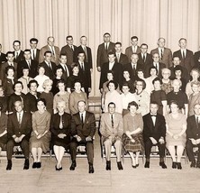1963 Real Photo New Hampshire High School Faculty Staff Assembly Photogr... - $39.99