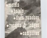 1960 Directory Wonderful Wyoming Motels Hotels Ranches Resorts Lodges Ca... - £14.01 GBP