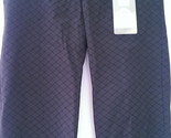 NWT Ladies SWING CONTROL BLACK &amp; GRAY TARTAN GOLF CAPRIS size 12 - $44.99