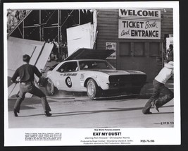 Eat My Dust #19 1976-About 8&quot;x10&quot; B &amp; W movie still features#8 car smashing t... - $47.53