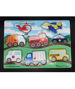 Melissa &amp; Doug Vehicles Wooden Peg Puzzle (8 pcs) - $9.99