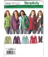 Simplicity Pattern 4032 Jackets Vest Misses Szs 8 - 16 Uncut - $5.00