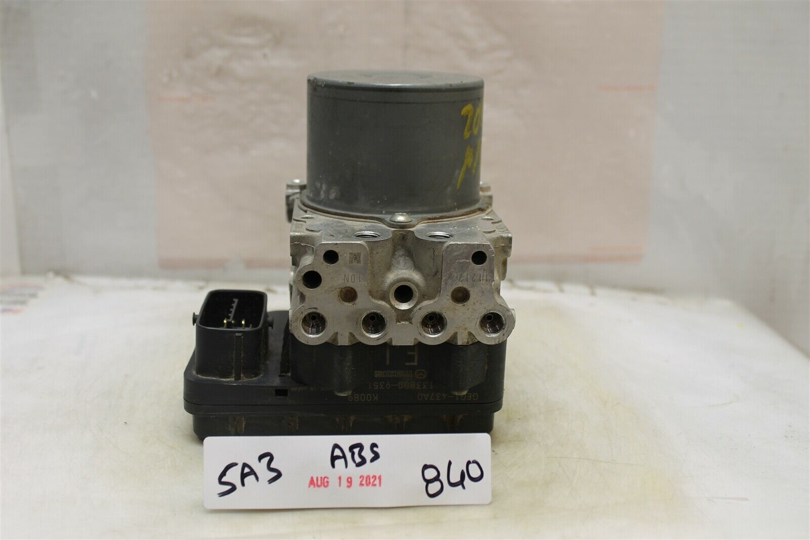Primary image for 2011-2013 Mazda 6 ABS Anti-Lock Brake Pump Control GEG1437A0 Module 840 5A3AB...