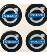 4X50 MM Silikone Stickers Volvo domed for wheel rim center caps - £10.22 GBP