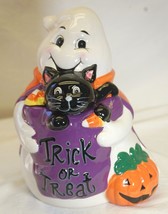 Halloween Ghost Cookie Jar David&#39;s Cookies Trick or Treat - $39.59