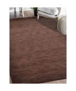 9 x 12 ft. Hand Knotted Gabbeh Wool Solid Rectangle Area Rug Brown - $9,952.06 MXN