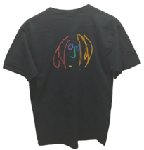 Yoko Ono Come Together John Lennon Beatles Art Drawing Vintage Black T-Shirt - $26.28