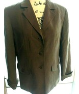 Women’s Pendleton Size 8 Brown Suit Jacket Pockets Sleeves cuff Pad  SKU... - $10.67 CAD