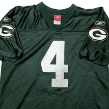 Reebok Green Bay Packers Jersey Brett Favre #4 Boys Size XL (18/20) Green Used - £8.38 GBP