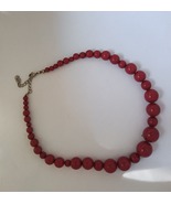 Red beaded 19&quot; - $15.25