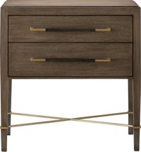 Nightstand CURREY VERONA Coffee Champagne Chanterelle Brown Solid Mahogany - £1,869.49 GBP