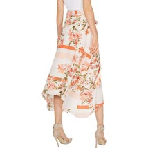 CALVIN KLEIN Ruffle Front Floral Midi Summer Skirt with belt SZ 12 NEW  $99 - £66.35 GBP