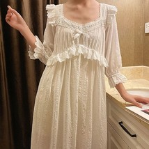 Soft Vintage Victorian Cotton Nightgown, Chemise Edwardian Vintage Night... - £54.35 GBP