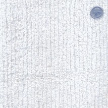 3/4 Yard - White Terry Chenille Fabric - Sold by the 0.75-Yard Piece M218.01 - £10.08 GBP