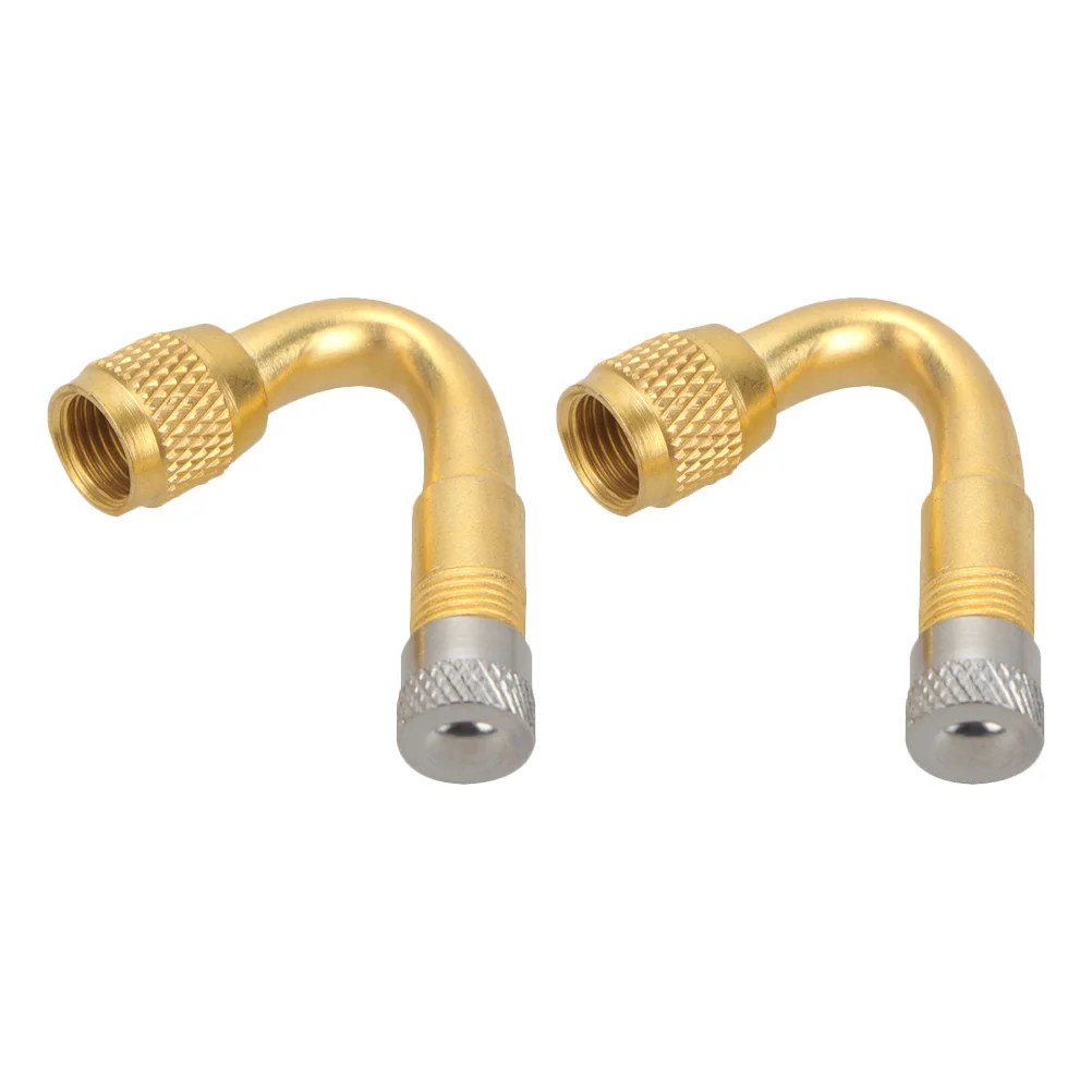 2 Pcs Inflatable Nozzle Rod Valve Extension Fitting Adapter Extender Copper Stem - £40.59 GBP