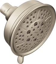 Moen Brushed Nickel Four-Function 4-3/8-Inch Diameter Showerhead, 3638Bn - £97.08 GBP