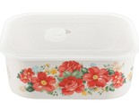 Pioneer Woman ~ Ceramic Food Storage Container ~ Vintage Floral Pattern ... - £24.04 GBP