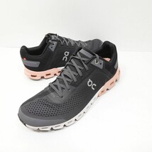 Womens On Cloudflow Rock Rose Road Running Shoes Size 8.5 Black Gray Pink - $56.69