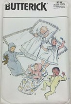 Vintage Butterick 3317 Baby Infant Newborn Christening Set Sewing Pattern Craft - £16.07 GBP