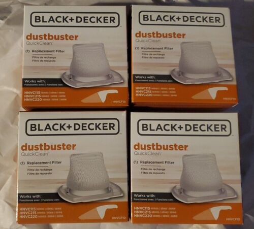 4 New BLACK+DECKER Dustbuster Replacement Filter HNVCF10 HNVC115 HNVC215 220 - $23.72