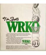 1986 WRKO Radio Station Sports Boston Advertisement Vintage Massachusett... - $29.99