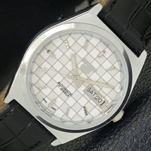 JAPAN MADE REFURBISHED SEIKO 5 AUTOMATIC MENS WATCH WHITE DIAL CUSTOM a4... - $44.99