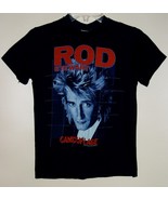 Rod Stewart Concert Tour T Shirt Vintage 1984 Camouflage Single Stitched - £85.99 GBP