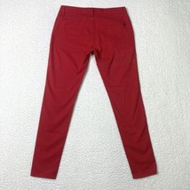 Shasta Skinny Jeans Womens 9 Midrise Stretch Colored Red Denim Pants 32x29 - £8.39 GBP