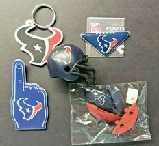 Houston Texans Football Vending Charms Lot of 5 Puzzle Helmet Key Chain 292 - £15.97 GBP