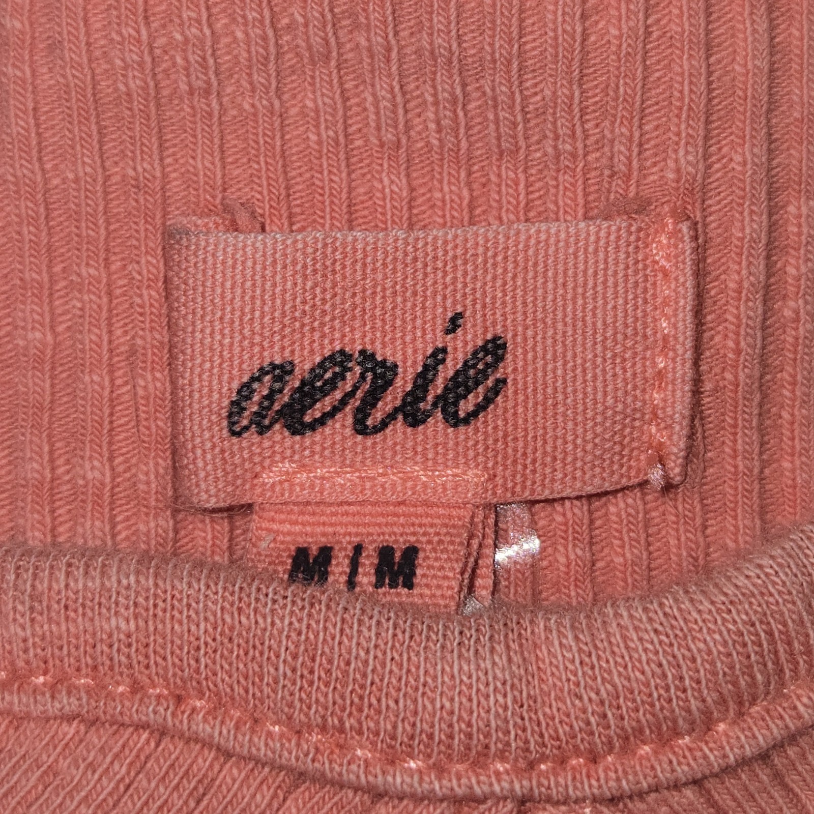 AERIE  Women's Coral Sleevless Crop Top Tank Top Size M Item image 3