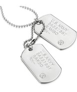 COOLSTEELANDBEYOND Classic Two-Pieces Mens Military Army Dog Tag Pendant - $24.60 CAD