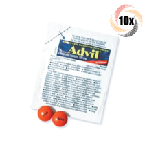 10x Packs Advil Ibuprofen Pain Reliever &amp; Fever Reducer 200mg 2 Tablets ... - £8.47 GBP
