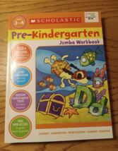Scholastic Pre Kindergarten Jumbo Workbook Ages 3-4 - £4.00 GBP