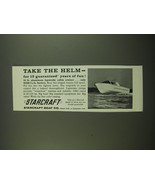1962 Starcraft Boats Ad - Take the Helm - £14.54 GBP