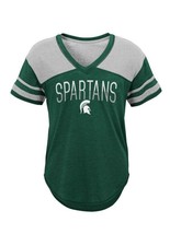 NCAA Michigan State Spartans Short Sleeve Traditional V Neck Tee Juniors... - £8.51 GBP