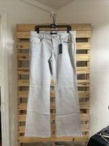 NWT Noir by White House Black Market Grey Flare Jeans Size 14 BBL JD - $24.74