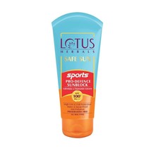 Lotus Herbals Safe Sun Sports Pro Defence Sunblock 40 Gm SPF 100+ Pa Skin - £16.77 GBP